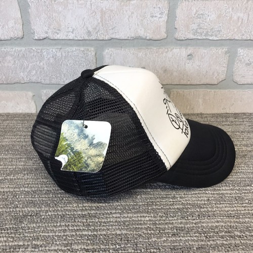 Take A Hike Baseball Cap Made of Mountains Youth Black White Mesh Snapback Hat - Picture 3 of 7