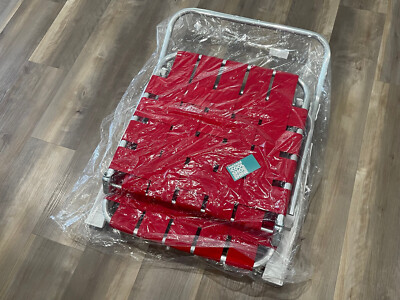 UNRELEASED 2021 SUPREME WOVEN CHAISE LOUNGE LAWN CHAIR RED UNRELEASED 2021 SUPREME WOVEN CHAISE LOUNGE LAWN CHAIR RED