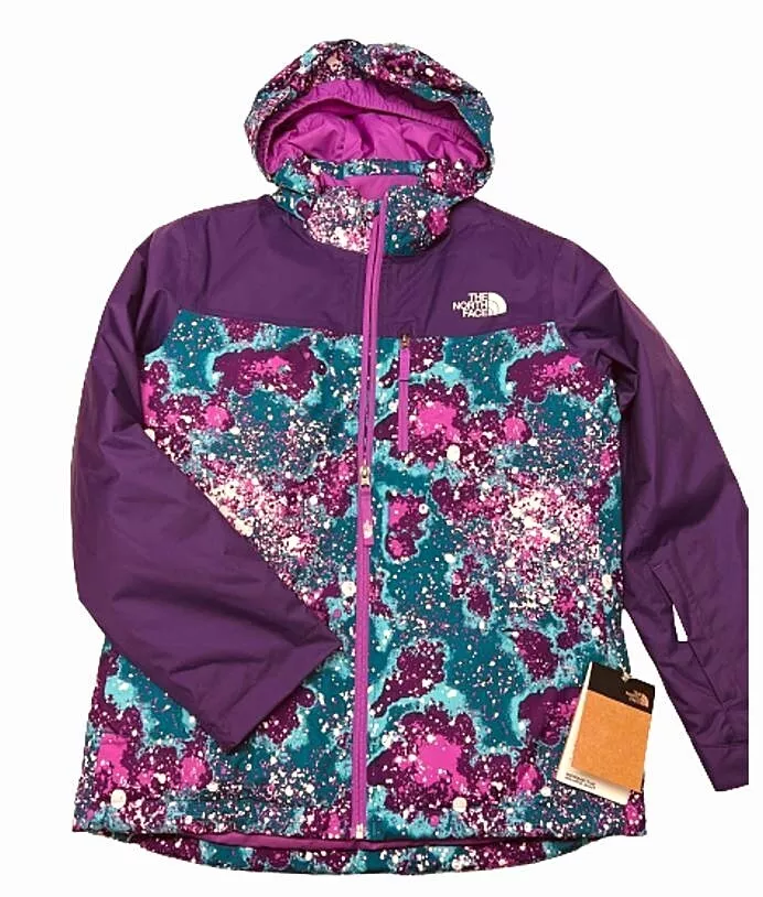 genezen Onbelangrijk kan zijn The North Face Snowquest Plus Insulated Jacket NWT Sz L 14-16 Girls Youth  Purple | eBay