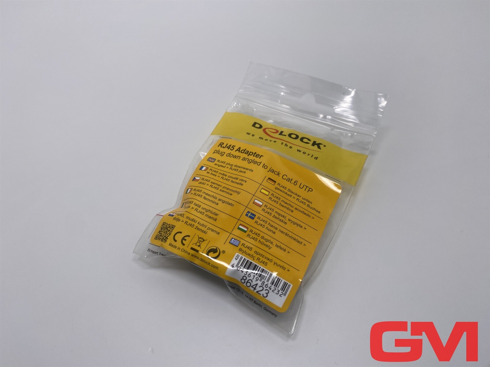 Delock Network Adapter RJ45 Plug/Socket Angled 86423 Network Adapter