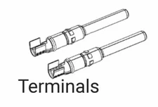 ENPHASE IQ CABLE (4)QTY Q-CONN-M & (4)QTY Q-CONN-F CONNECTOR TERMINAL PINS