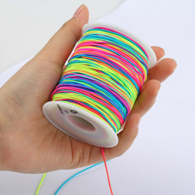10/12/15MM Round Elastic Cord Beading String for Bracelet Jewelry DIY Craft Trim