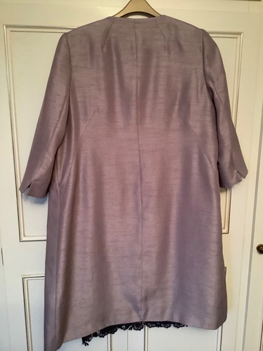 Jacques Vert Size 20 Purple Dress And Long Jacket Outfit Wedding/Occasion - Picture 3 of 8