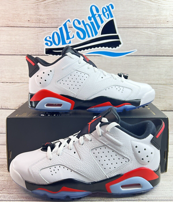 NIKE JORDAN RETRO 6 LOW G *GOLF* WHITE/INFARED DV1376-106 NIKE JORDAN RETRO 6 LOW G *GOLF* WHITE/INFARED DV1376-106