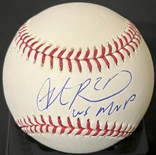 Steve Pearce Boston Red Sox WS MVP Signed OML Baseball JSA Authenticated