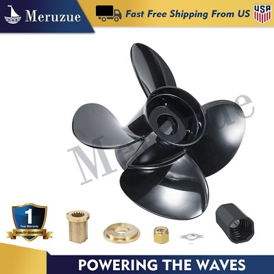 13 x 19 Aluminum Propeller fit Mercury 40 50 60 75 80 90 100 115 125HP 15 spline