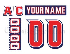 San Diego Gulls Customized Number Kit For 2021 Military Uniform