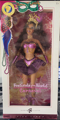 2005 Festivals of the World Carnaval Pink Label Barbie Doll