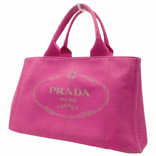 Prada Canapa Bolsón Bolso Bolso de Mano Usado Excelente Lona Rosa Fucsia De  Japón | eBay