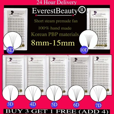 PRE MADE Russian Volume Fan Lashes 3D 4D 5D 6D 7D 8D 10D Mink Eyelash Extensions