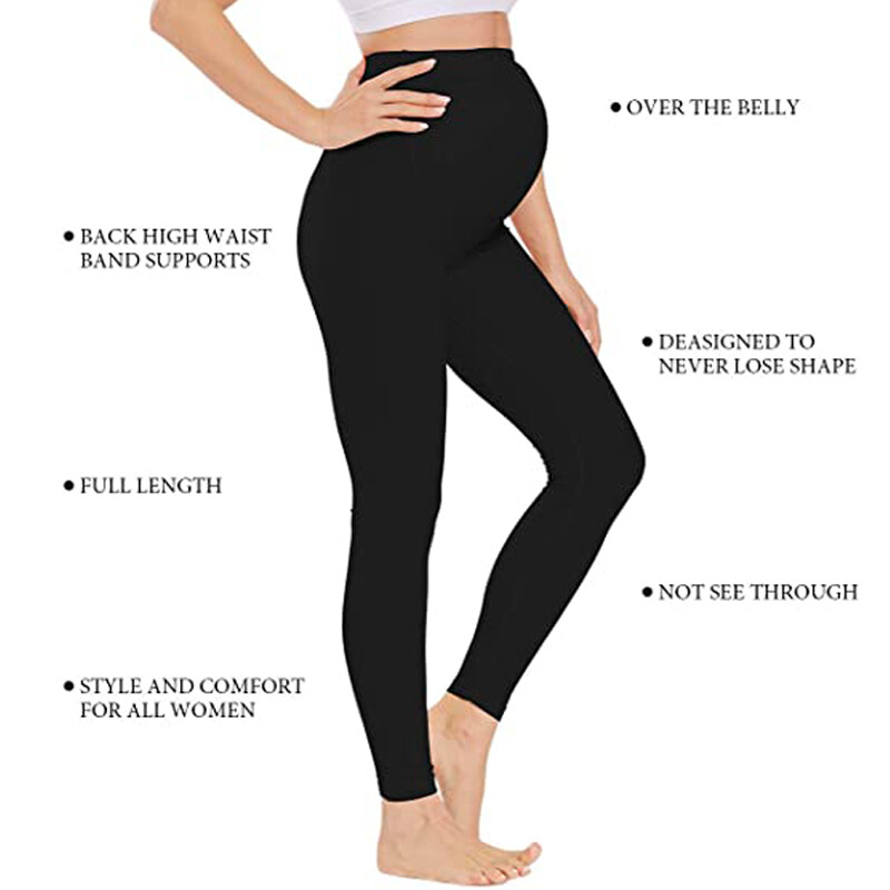 Waist Pregnancy Yoga Pants Slim Fit Leggings Pregnant Women Maternity