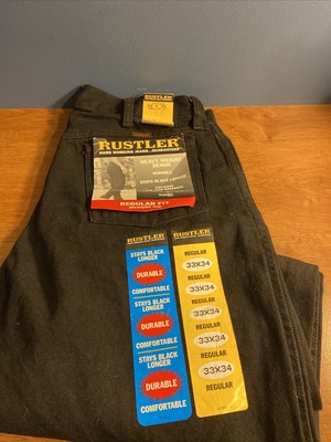 Rustler Men's Size 33x34 Regular Fit 