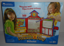 Learning Resources Pretend  Play School Set 149 Pieces Ages 3 Board Clock Card