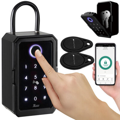 Xcase Smarter Schlüssel-Safe, Touch-PIN, Fingerprint, Transponder, Bluetooth