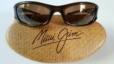 Maui Jim Shaka MJ 105-26 Brown Frame, Polarized Mirrored Bronze Glass PERFECT