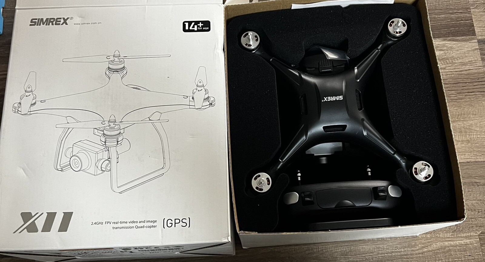 Simrex X11 GPS Drone 2.4GHz 4K HD Auto Home FPV Vid Self Stable 5G Quad