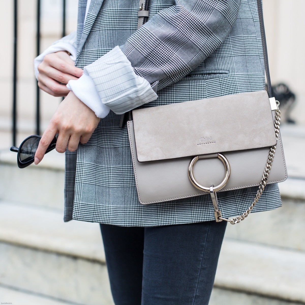 Chloe Faye Bag Small Chloe Women's Chloe Faye Shoulder Bag In Grey UK