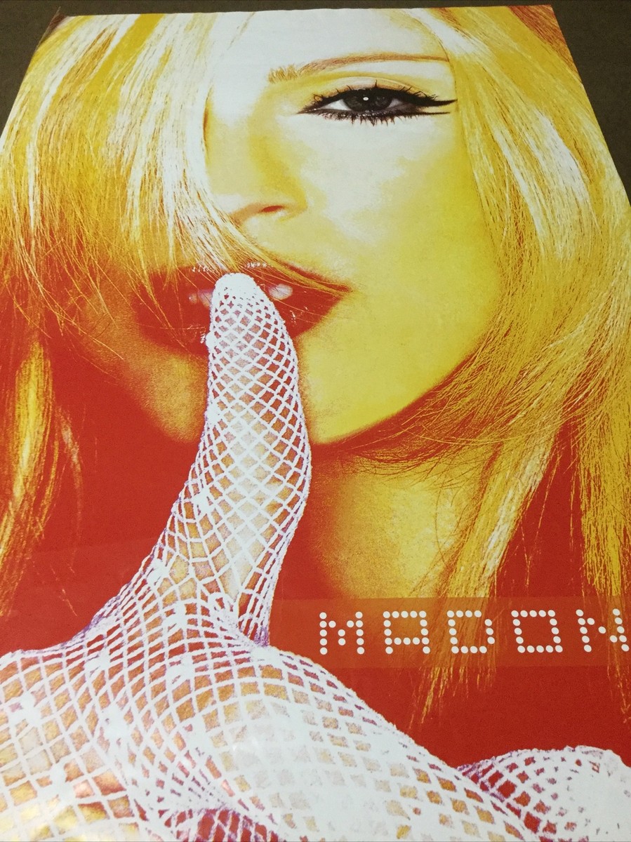 Vintage 2001 Madonna Drowned World Tour Poster 36” X 24” Boy Toy