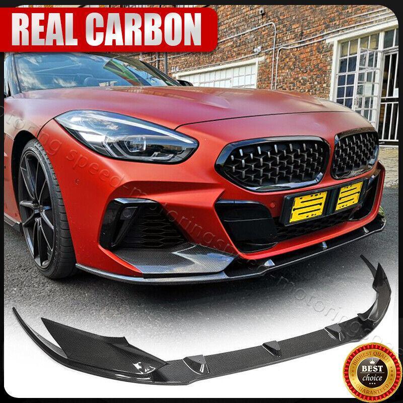 Real Carbon Fiber Front Bumper Lip Chin Spoiler Splitters Fits BMW Z4 G29 019-22