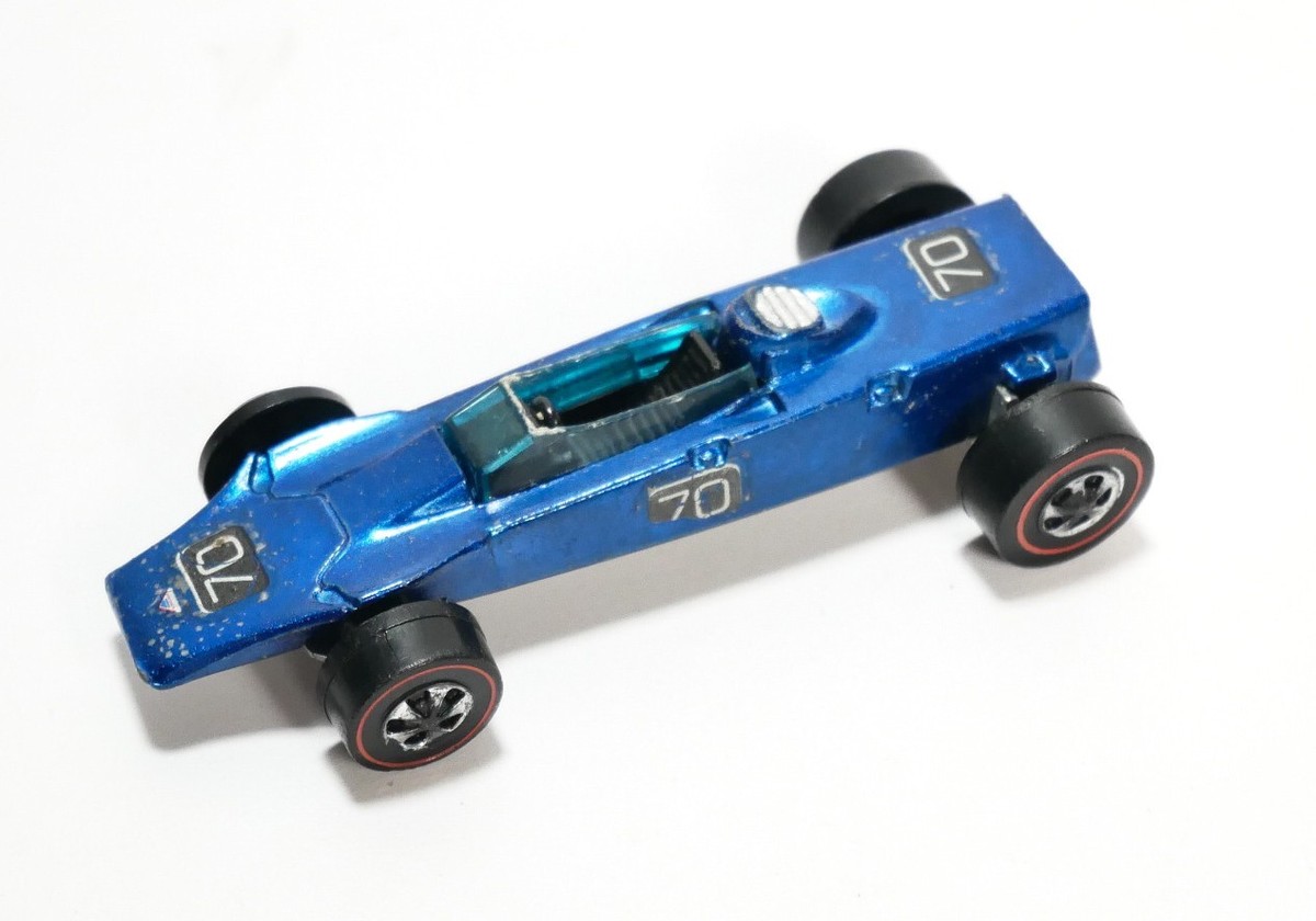 Vintage Mattel Hot Wheels 1969 1:64 Redline Blue Lotus