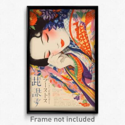 Movie Art Poster - Woman Feeling Courage, Marvelous Long Dress (Film Print)
