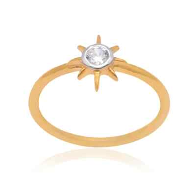 Diamond Sun Ring 925 Silver Ring Genuine Diamond Engagement Ring Promise Ring