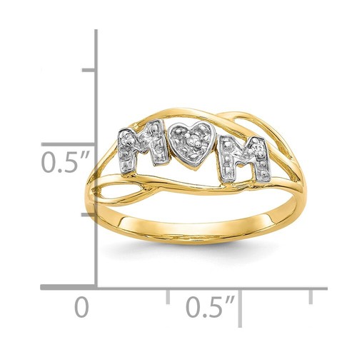 10k Yellow Gold Cubic Zirconia Engagement Ring Size 7 - Picture 3 of 5