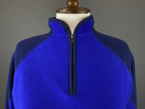 Kid's Patagonia Blue 1/4 Zip High Neck Long Sleeve Fleece Sweater Size XL - Picture 2 of 9