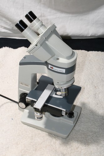 AO Binocular Microscope, 40X,100X 450X, Nice!