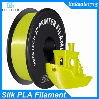 Geeetech 1.75mm PLA 3D imprimante Filament 1KG Jaune Soie Avec Brillant Filament