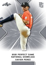 10-Count Lot Xavier Perez 2021 Leaf Perfect Game NIKE All-American Rookies