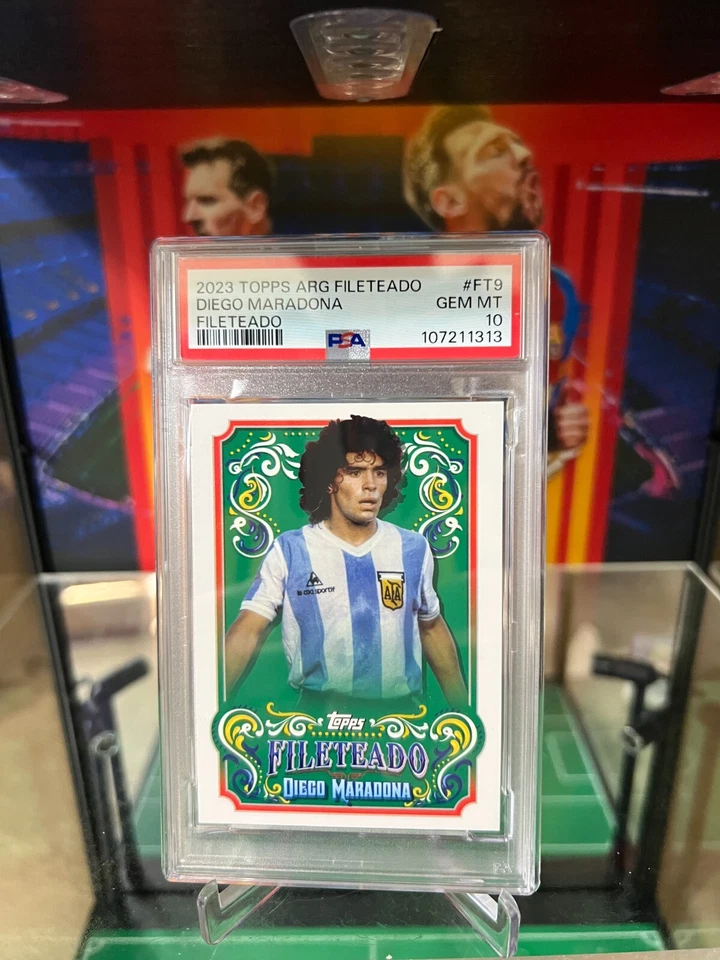 2023 Topps Argentina Fileteado #FT9 Diego Maradona Insert Fileteado PSA 10 GEM - Image 4 of 4