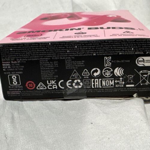 Auriculares internos Skullcandy Smokin Buds XT True Wireless ROSA Bluetooth (XK) - Imagen 5 de 6