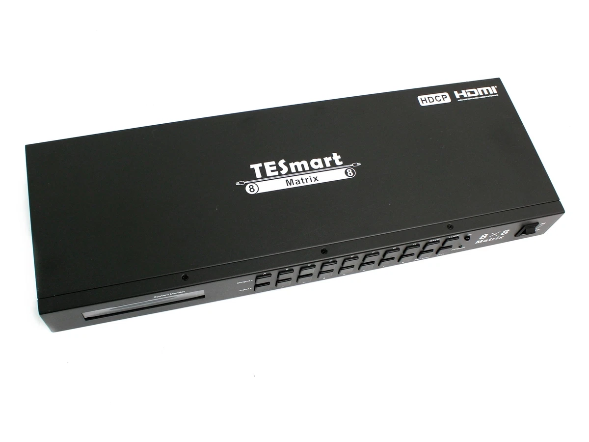 NEW TESmart 4K HDMI Matrix Switch 8X8 Powered 8 in 8 Out | eBay