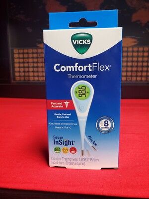 Vicks Comfort Flex Fever In-Sight Oral Digital Thermometer, All Ages, V966USV5