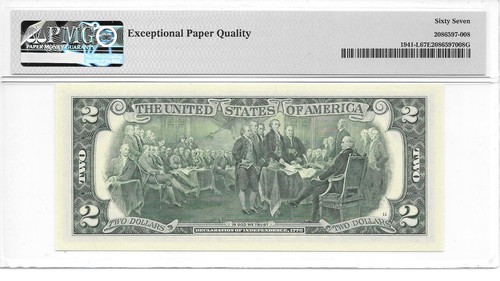 2017A San Francisco $2 FRN (LA Block) PMG 67 EPQ Superb Gem Uncirculated - Picture 8 of 8