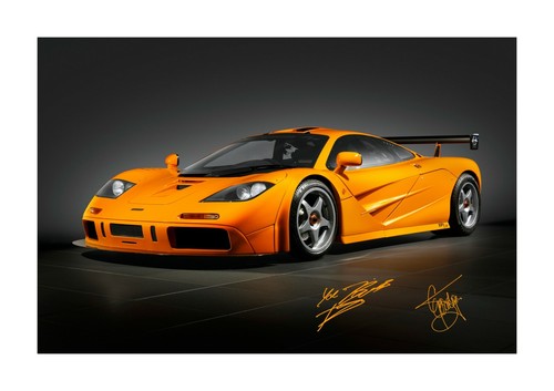 McLaren F1 lm xpi A4 reproduction signed Ron Dennis & Gordon Murray poster - Picture 2 of 6