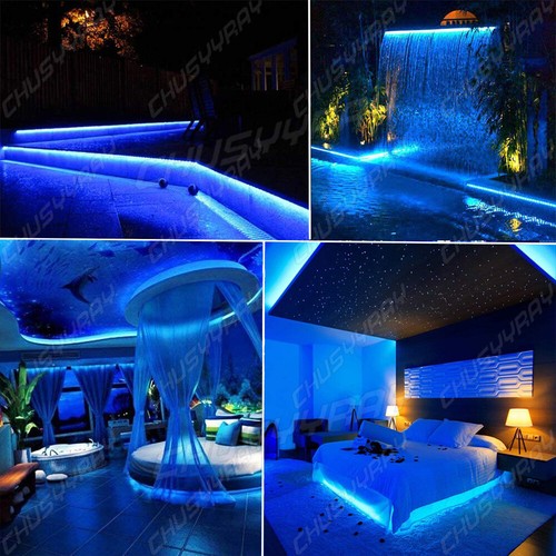 16.4FT Blue LED String Strip Lights Outdoor Garden Xmas Lamp Decor Waterproof - Picture 7 of 12