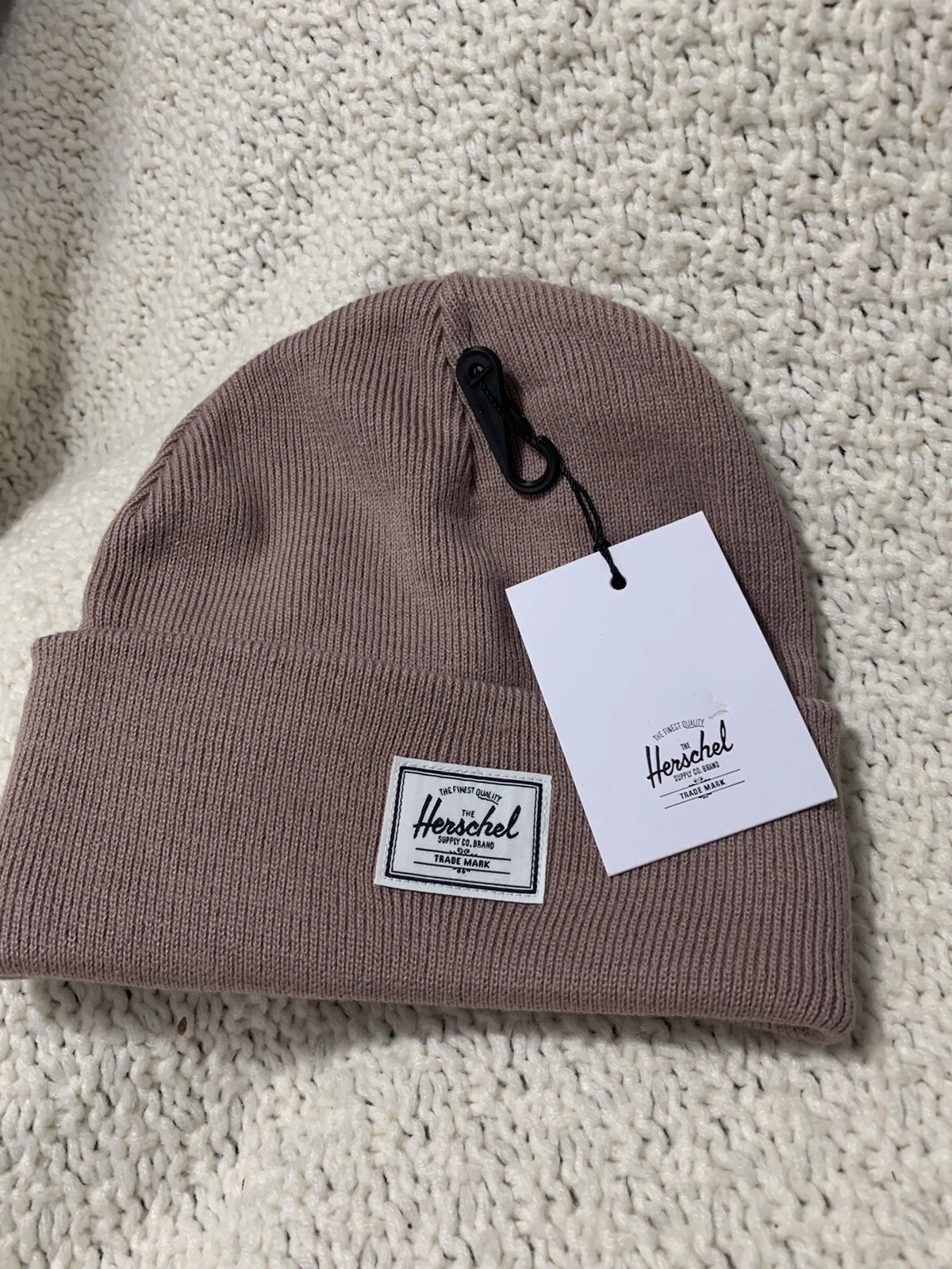 NWT 🌺 Herschel Elmer Beanie in Ash Rose pink one size OS