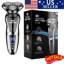 Wet/Dry Men Rotary Razor Electric Shaver Trimmer Beard Shaving USB Rechargeable