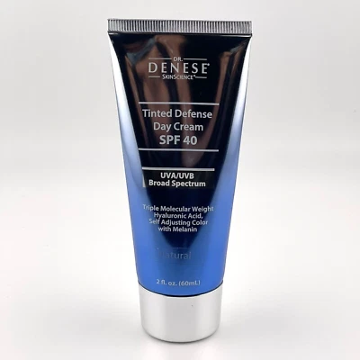 Dr. Denese Tinted Defense Day Cream SPF 40-Travel Size 2 oz | Sealed | Exp: 2027