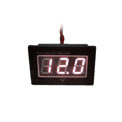 12V Trolling Motor Digital Volt Meter Battery Indicator Charge Status - RED