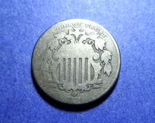 1872 Shield Nickel  G-/G