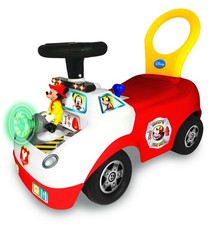 Disney Mickey Activity Fire Truck Ride-On for Toddlers, Lights  Sounds Push ...