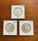 (3) - 1964 Kennedy Half Dollars - 90% Silver !!