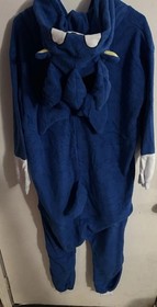 Sonic The Hedgehog Costume Adult Medium Hooded One Piece