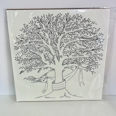 Ancesserie Birth Tree Print - Baby s First Year Milestones - Baby Shower Gift