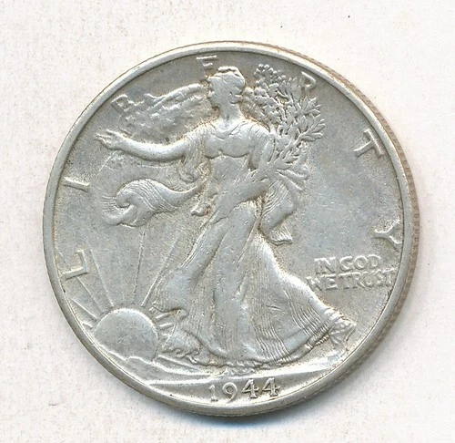 1944 S WALKING LIBERTY SILVER HALF DOLLAR