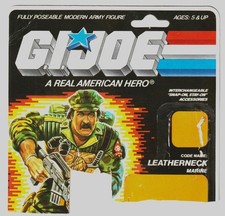 Vintage 1980's Hasbro G.I. Joe Leatherneck Marine 36 BACK File Card