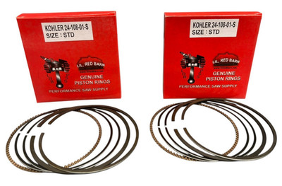 TWO 24-108-01-S PISTON RINGS 1.2MM FITS KOHLER CH742, CH740, CH745, ECH749 CH750